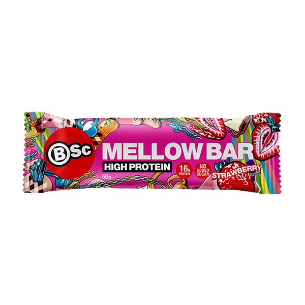 PROTEINPRO BARS:MELLOW BAR STRAWBERRY 50GR