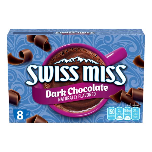 SWISS MISS DARK CHOCOLATE SENSATION 8 ENVELOPE