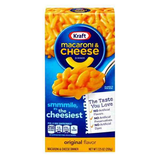 KRAFT MACARONI & CHEESE DINNER 7.25oz