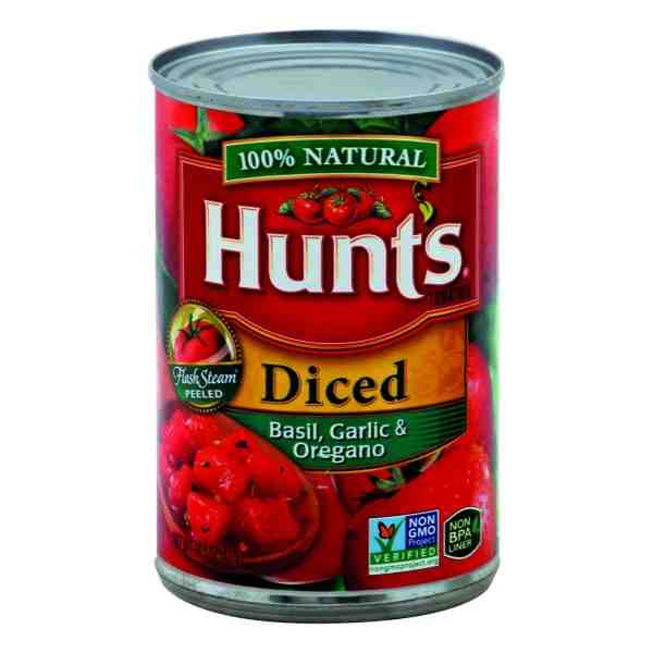 HUNTS DICED BASIL GARLIC & OREGANO 14.5oz