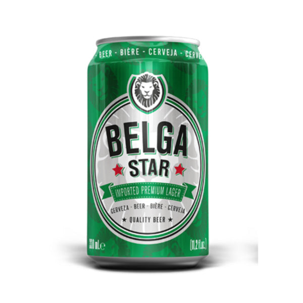 BELGASTAR PREMIUM LAGER CAN 330ML