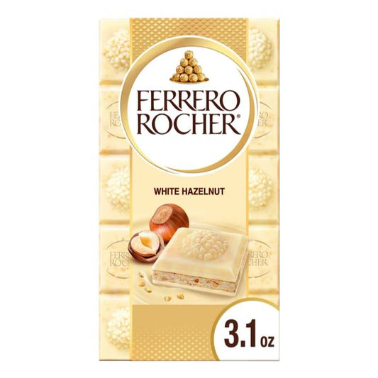 ROCHER TABLET WHITE HAZELNOOT 3.1 OZ