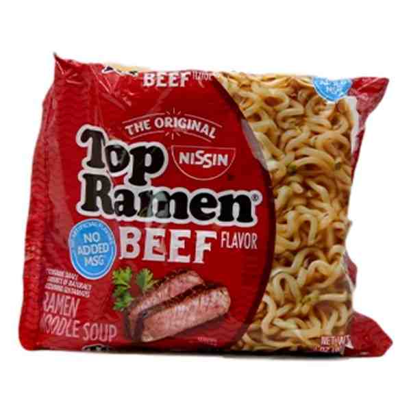 NISSIN TOP RAMEN BEEF 3oz