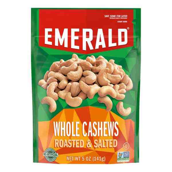 EMERALD WHOLE CASHEWS ROASTED 5oz