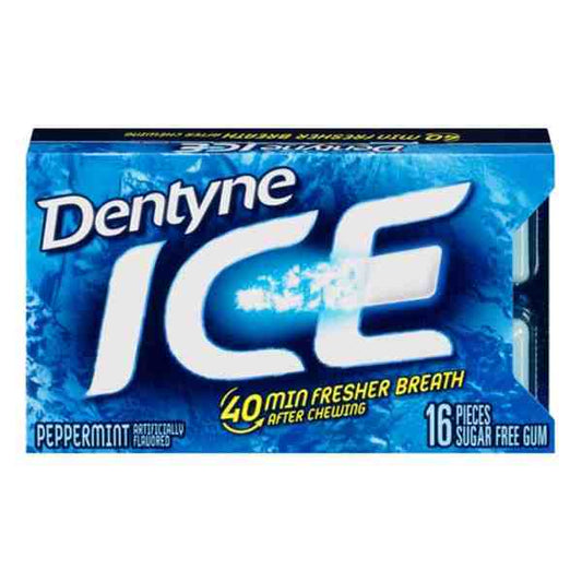 DENTYNE ICE PEPPERMINT SUGAR FREE GUM 16ct