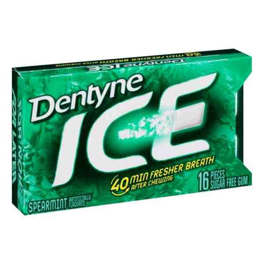 DENTYNE ICE SPEARMINT SUGAR FREE GUM 16ct