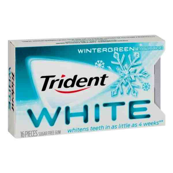 TRIDENT WHITE WINTERGREEN SUGAR FREE GUM 16ct