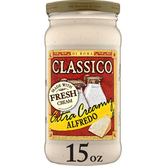 CLASSICO EXTRA CREAMY ALFREADO SAUCE 15 OZ