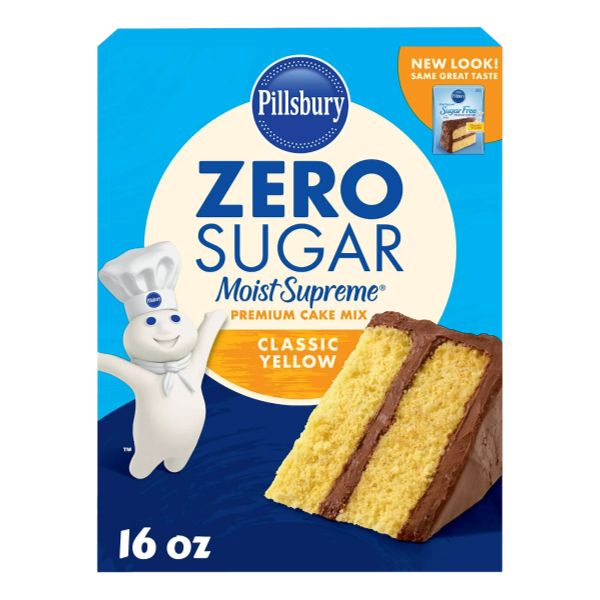 PILLSBURY  YELLOW CAKE MIX SUGAR FREE 16 oz