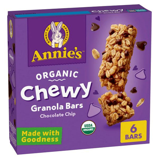 ANNIES CHEWY GRANOLA CHOCOLATE CHIP  BARS 5.34 oz