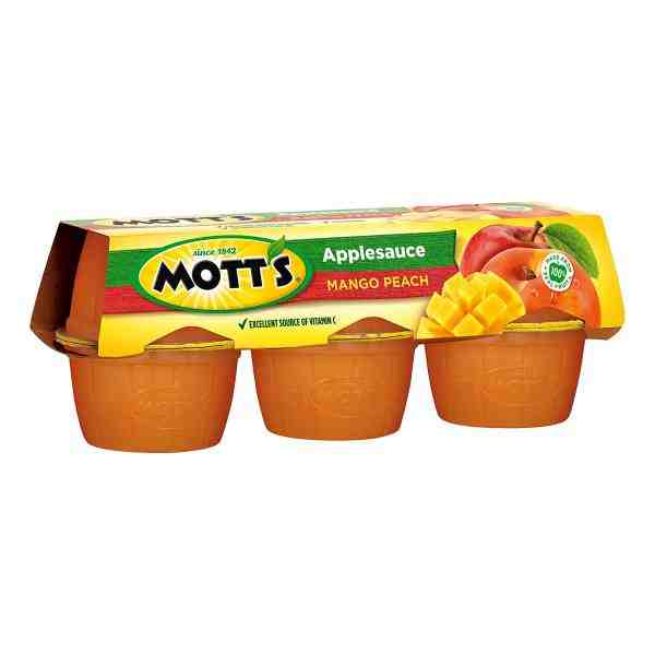MOTTS MANGO PEACH APPLESAUCE 6PACK 23.4z