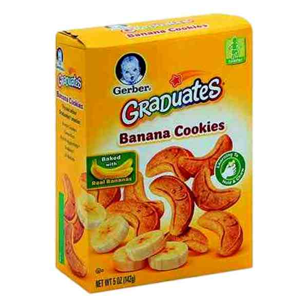 GERBER GRADUATES BANANA COOKIES 12X5oz