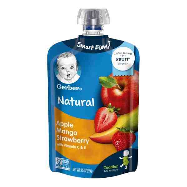 GERBER SF APPLE-MANGO-STRWBERRY 3.5oz