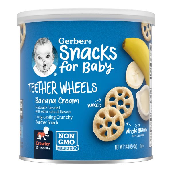 GERBER TEETHER WHEELS BANANA 1.48 OZ