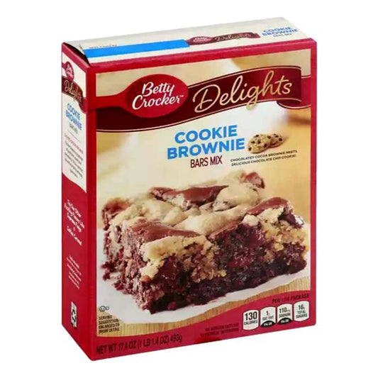 BETTY CROCKER COOKIE BROWNIE BARS MIX 17.4oz