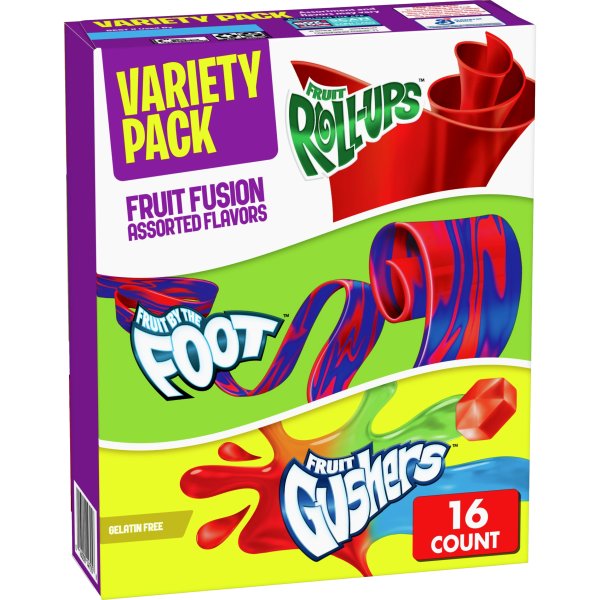 BETTY  CROCKER FRUIT FLAVOR VARIETY SNACKS  10.2 OZ
