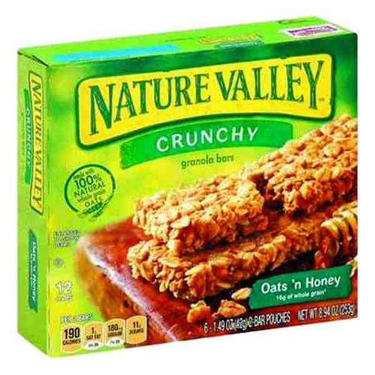 NATURE VALLEY OATS & HONEY BARS 8.94oz