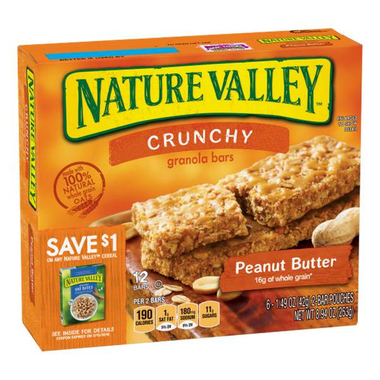 NAT VALLEY CRNCHY GRANOLA PEANUT BUTTER 8.94oz