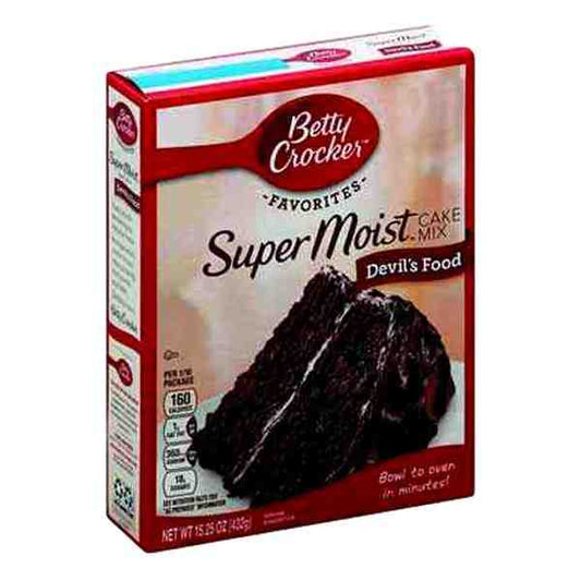 BETTY CROCKER DEVILS FOOD CAKE MIX 13.25oz