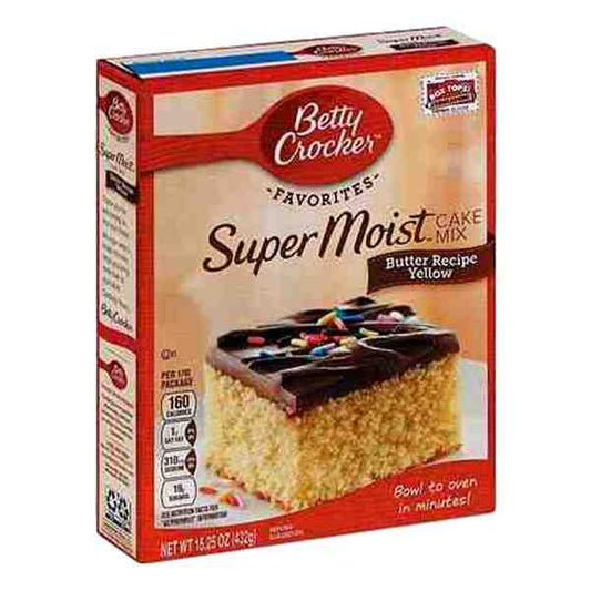 BETTY CROCKER SUPER MOIST BUTTER RECIPE  YELLOW 13.25OZ