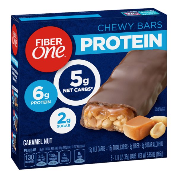 FIBERONE PROTEIN CARAMEL NUT BAR 5.85oz