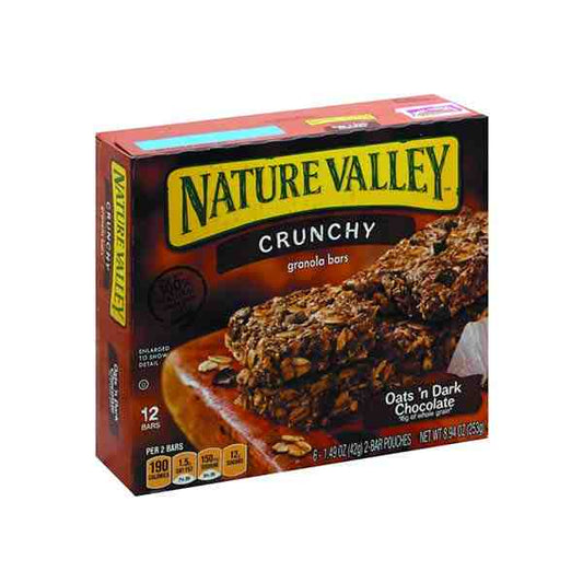NATURE VALLEY CRUNCHY OATS & DARK CHOCOLATE BARS 8.94oz