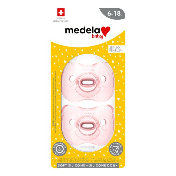 PACFIER SOFT SILICONE 6-8 MTH PINK