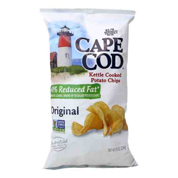 CAPE COD  40% LESS FAT ORIGINAL  CHIPS 8oz
