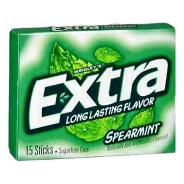 EXTRA 15 STK SPEARMINT SLIM PACK 12/10 BX