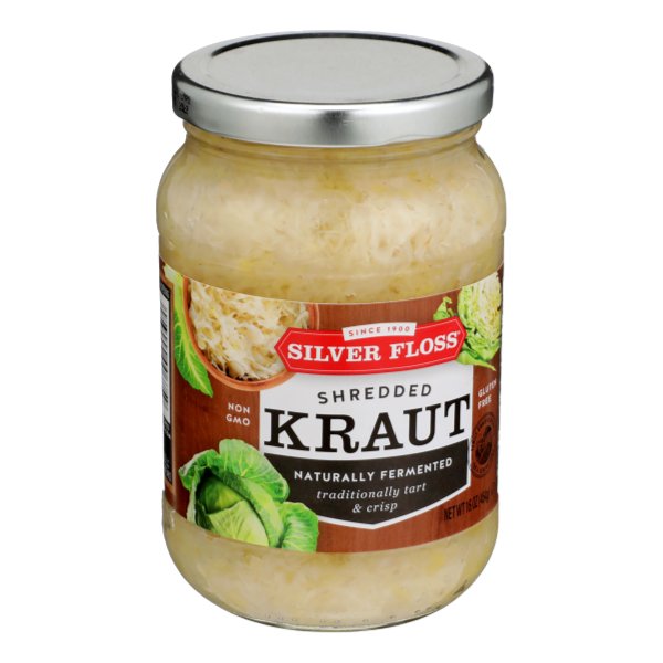 SILVER  FLOSS SHREDDED  SAUERKRAUT 16oz