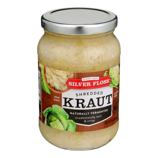 SILVER  FLOSS SHREDDED  SAUERKRAUT 16oz