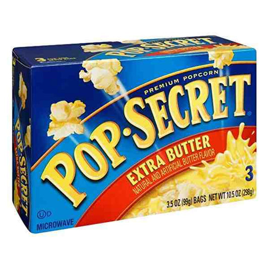 POPSECRET POPCORN EXTRA BUTTER 3PK 9.6oz