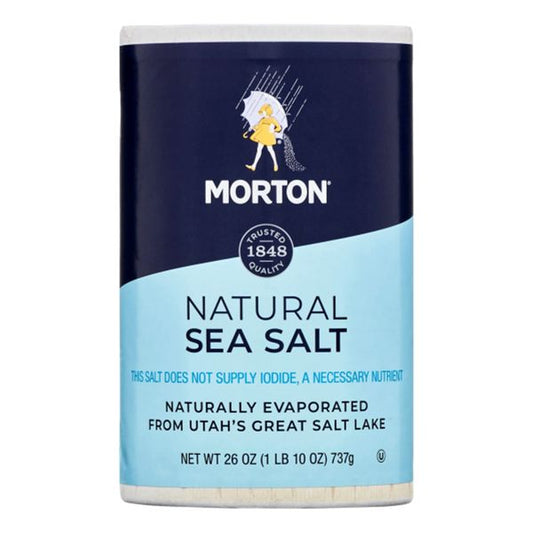 MORTON NATURAL SEA SALT 26  OZ