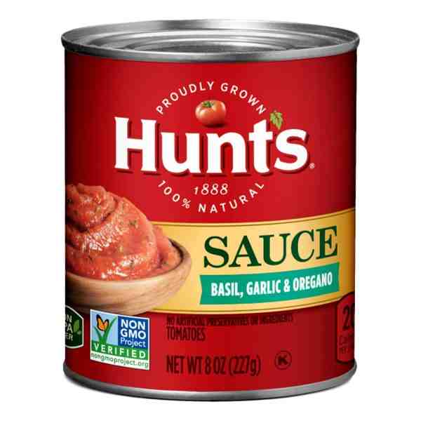 HUNTS TOMATO SAUCE WITH BASIL GARLIC & OREGANO FLAVOR 8oz