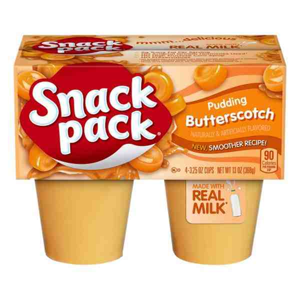 SNACK PACK BUTTERSCOTCH 4PK 13oz