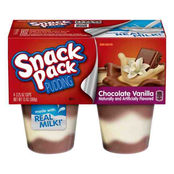 SNACK PACK CHOCOLATE VANILLA 4 pk 13oz