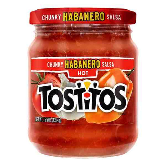 TOSTITOS HOT HABANERO SALSA DIP 12/15.5oz