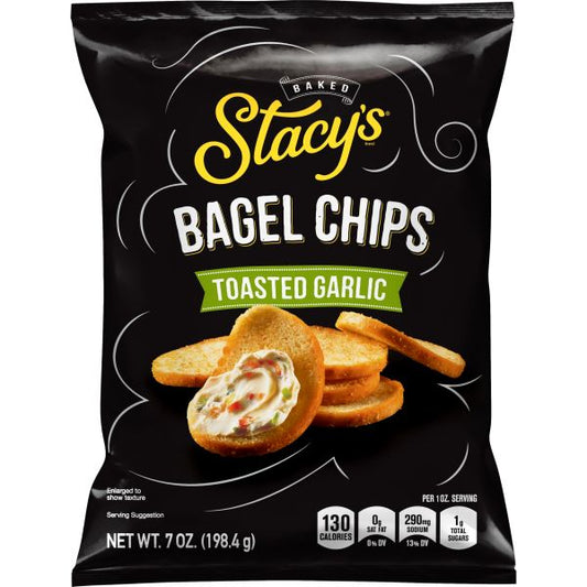 STACY'S BAGEL CHIPS TOASTED GARLIC  7oz