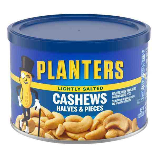 PLANTERS CASHEWS HALVES & PIECES 8oz