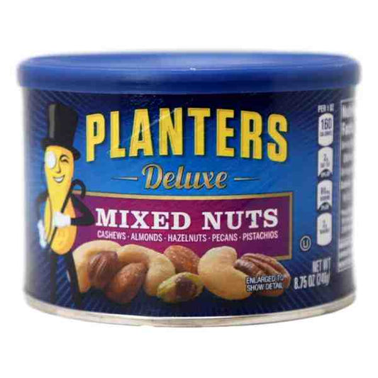 PLANTERS DELUXE MIXED NUTS W/T PISTACHIOS 8.75oz