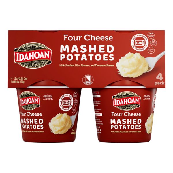 IDAHOAN MASHED POTATO FOUR CHEESE 4 CUP 4-1.5 6 OZ