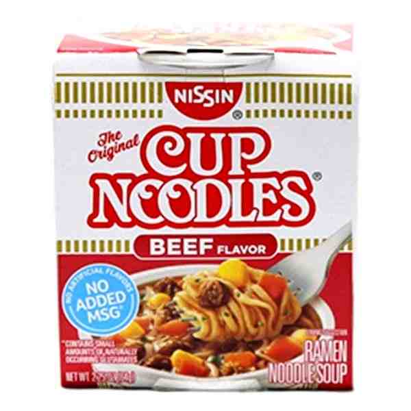NISSIN CUP NOODLES BEEF 2.25oz