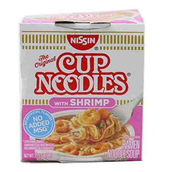 NISSIN CUP NOODLES SHRIMP 2.25oz