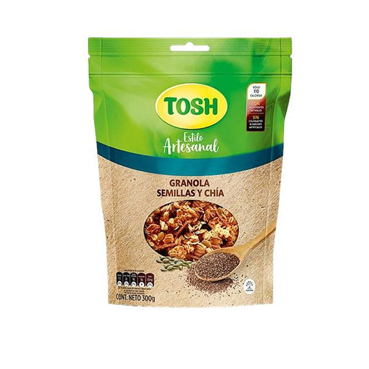 TOSH ATERSANAL  GRANOLA  SEMILLAS Y CHIA   300GR