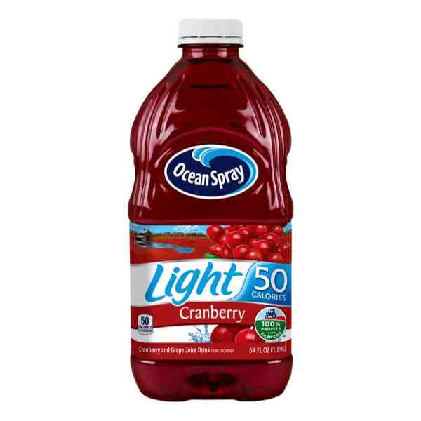 OCEAN SPRAY LIGHT CRANBERRY COCKTAIL 64oz