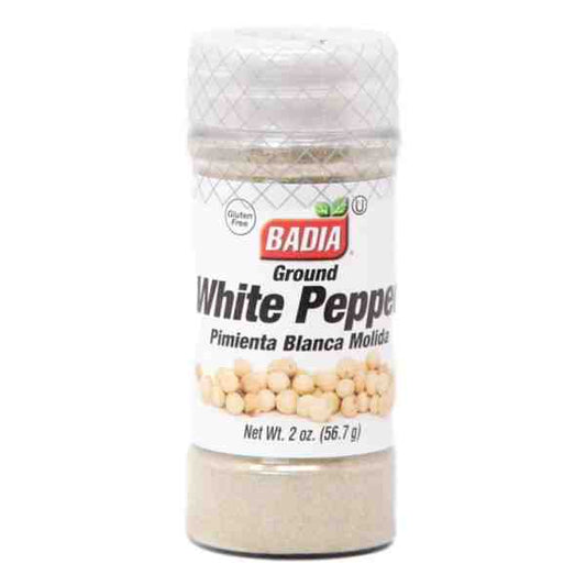 GROUND WHITE PEPPER 2oz