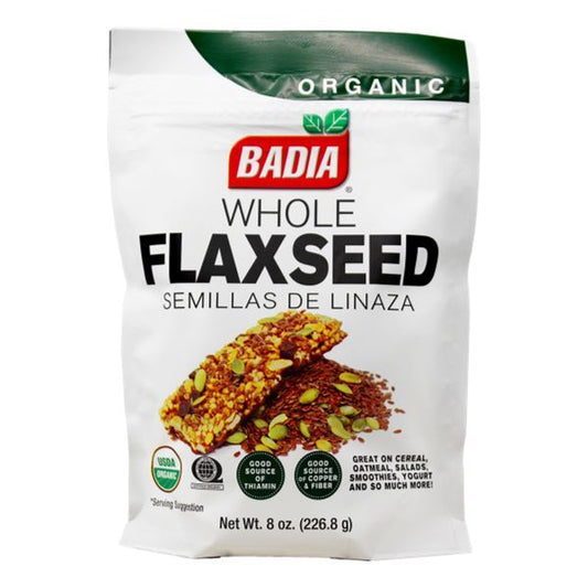 ORGANIC FLAX  SEED  WHOLE 8oz
