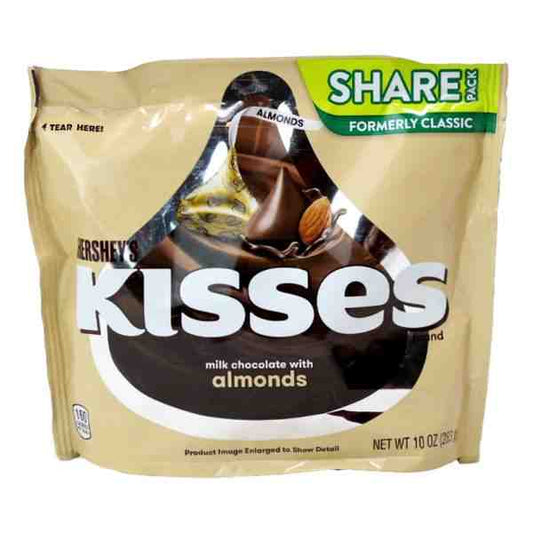 HERSHEYS KISSES WITH ALMOND 10oz