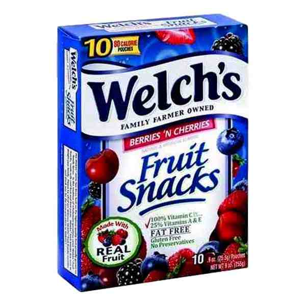 WELCHS BERRY CHERRY FRUIT SNACK 9oz