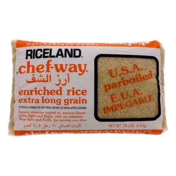 RICELAND CHEF-WAY EXTRA LONG GRAIN RICE 10lbs xxx CB xxx